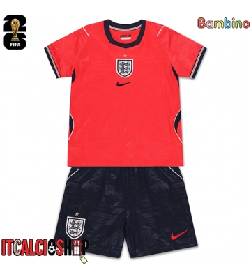 Inghilterra Seconda Maglia Bambino Mondiali 2026 Manica Corta (+ Pantaloni corti)